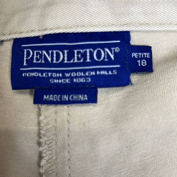 NWT Pendleton Khaki Pants Size 18 Petite - Picture 4 of 9